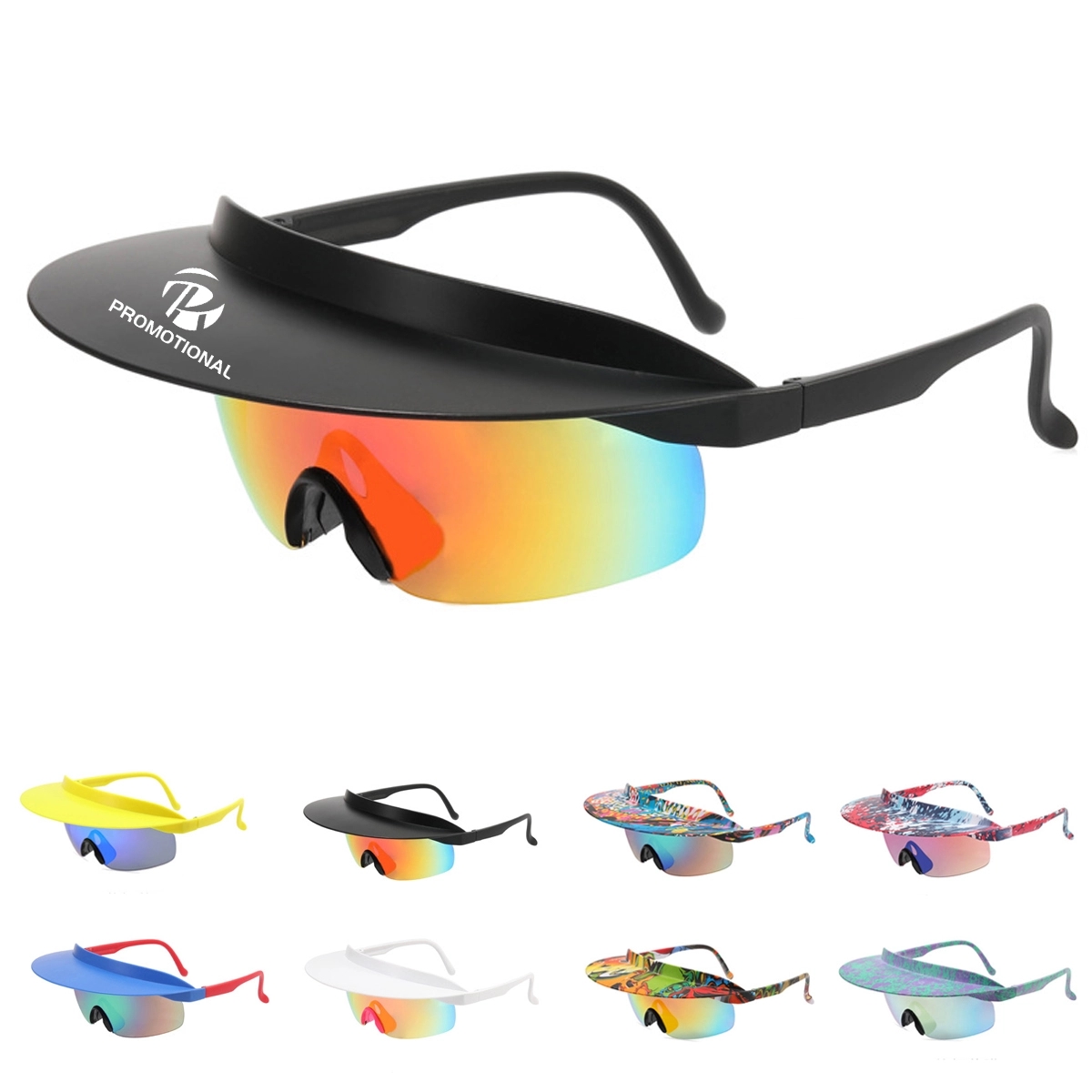Personalized Brim Cycling Sunglasses 8