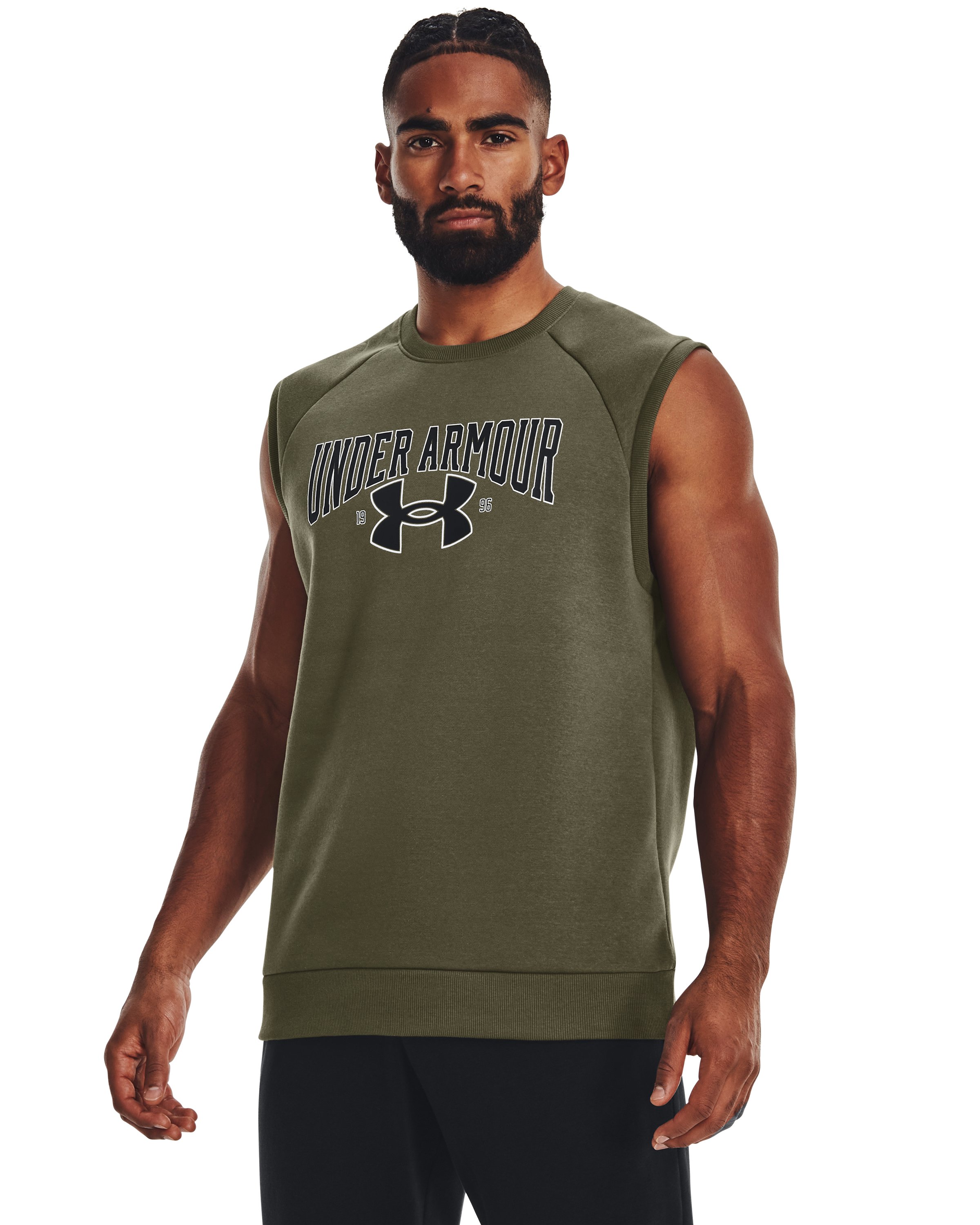 Men's UA Rival Fleece Sleeveless Crew 2