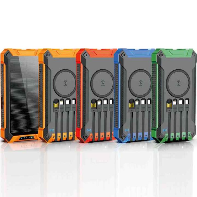 5 In 1 Solar Power Bank with Led Flashlight 7