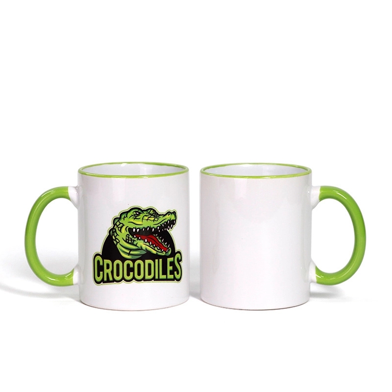 Two-Tone Coffee Mug 11 oz Ceramic Sublimated Cups 13