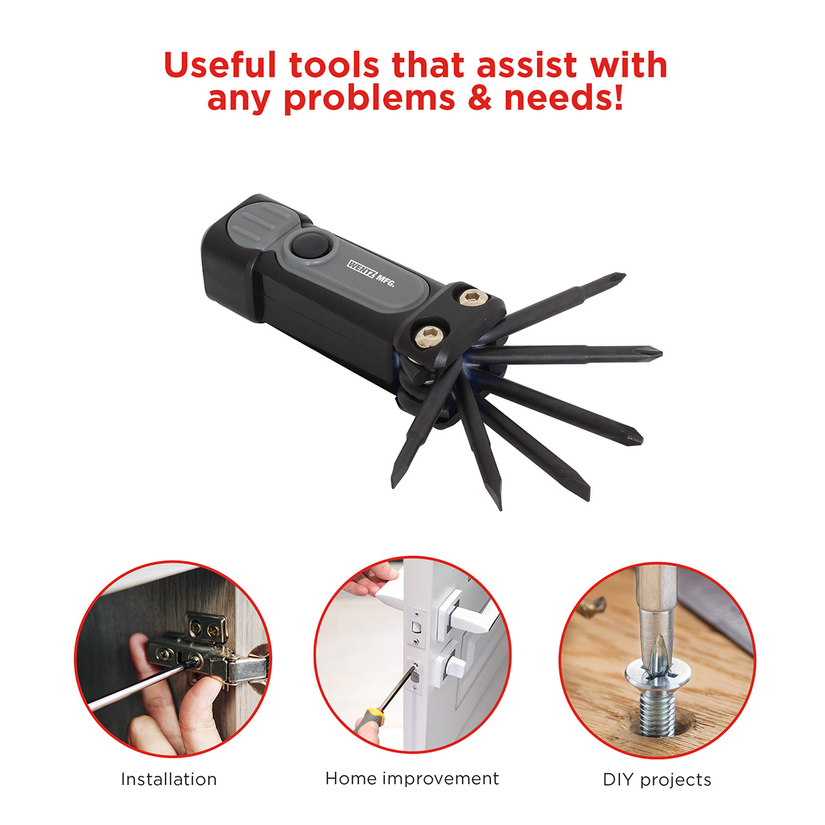 Best Buddy Tools® Bright Idea Utility Light w/ Screwdriver Set 8