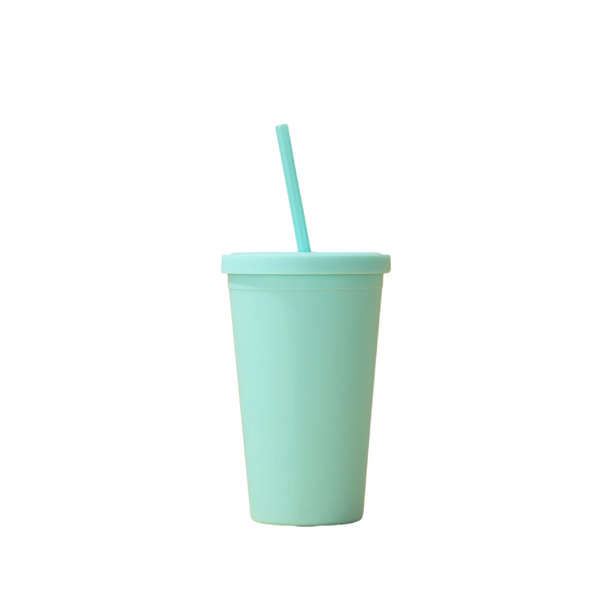 MOQ 100PCS Plastic Straw Cup 10