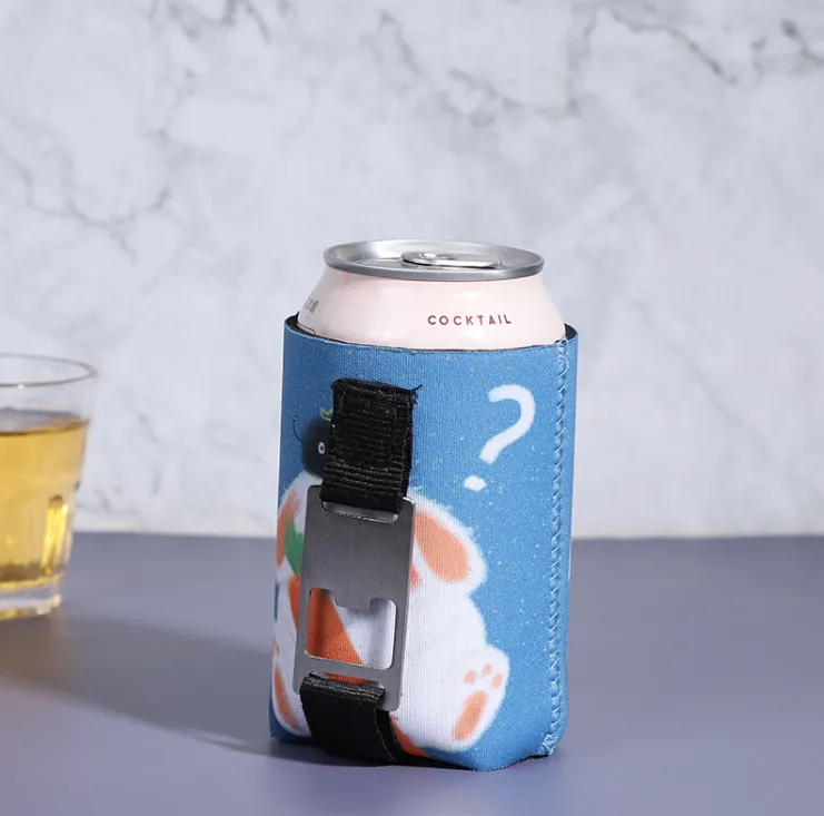 Neoprene Magnetic Can Cooler, custom koozie with logo imprint 4