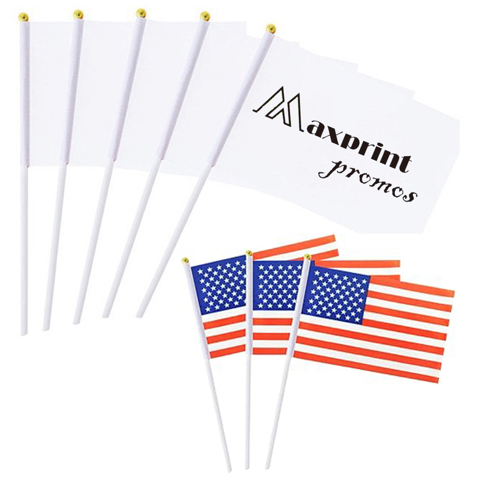 Custom Double-sided Hand Flag 2
