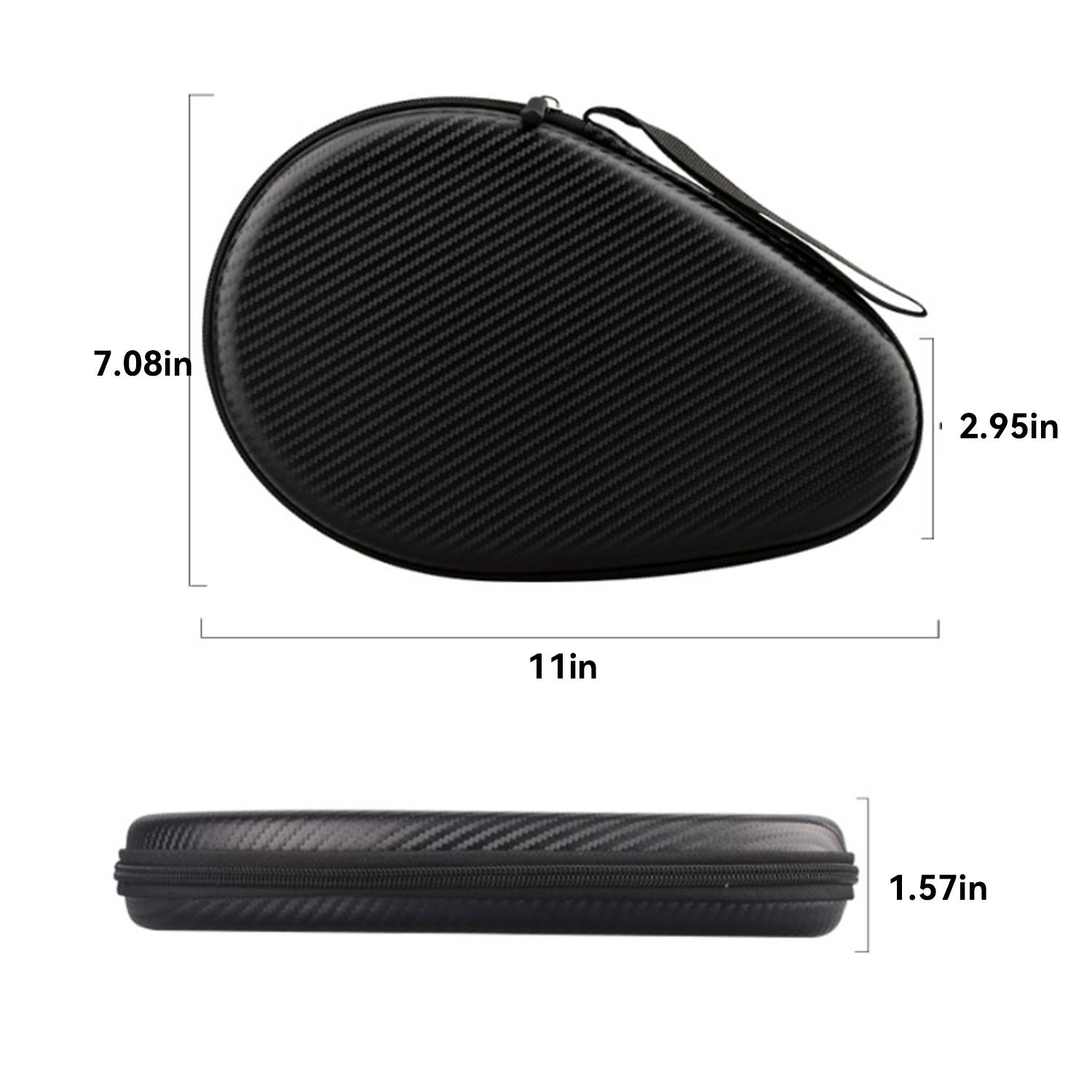 Portable Table Tennis Paddles Case Racket Bag 3