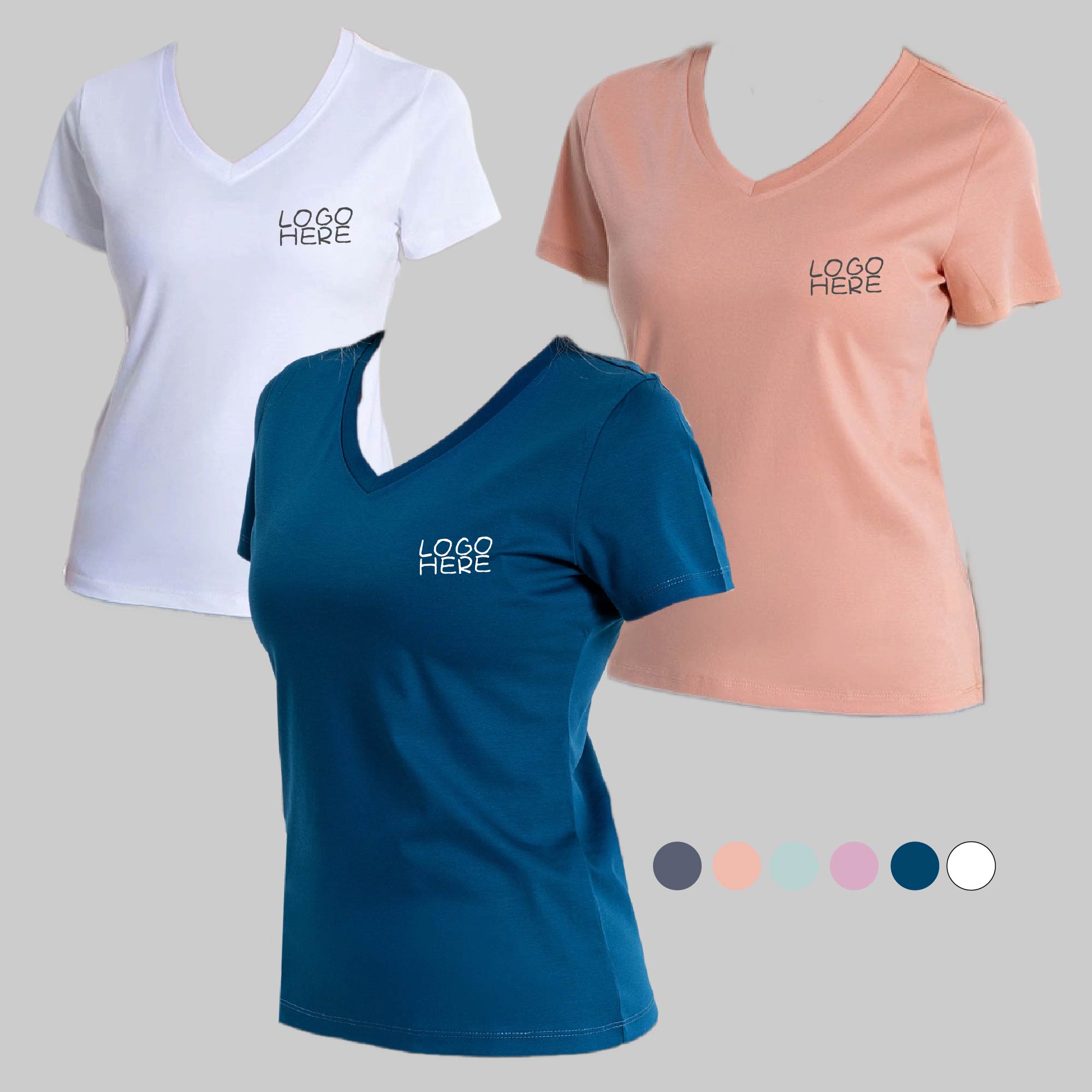 Ladies' Relaxed V-Neck T-Shirt 1