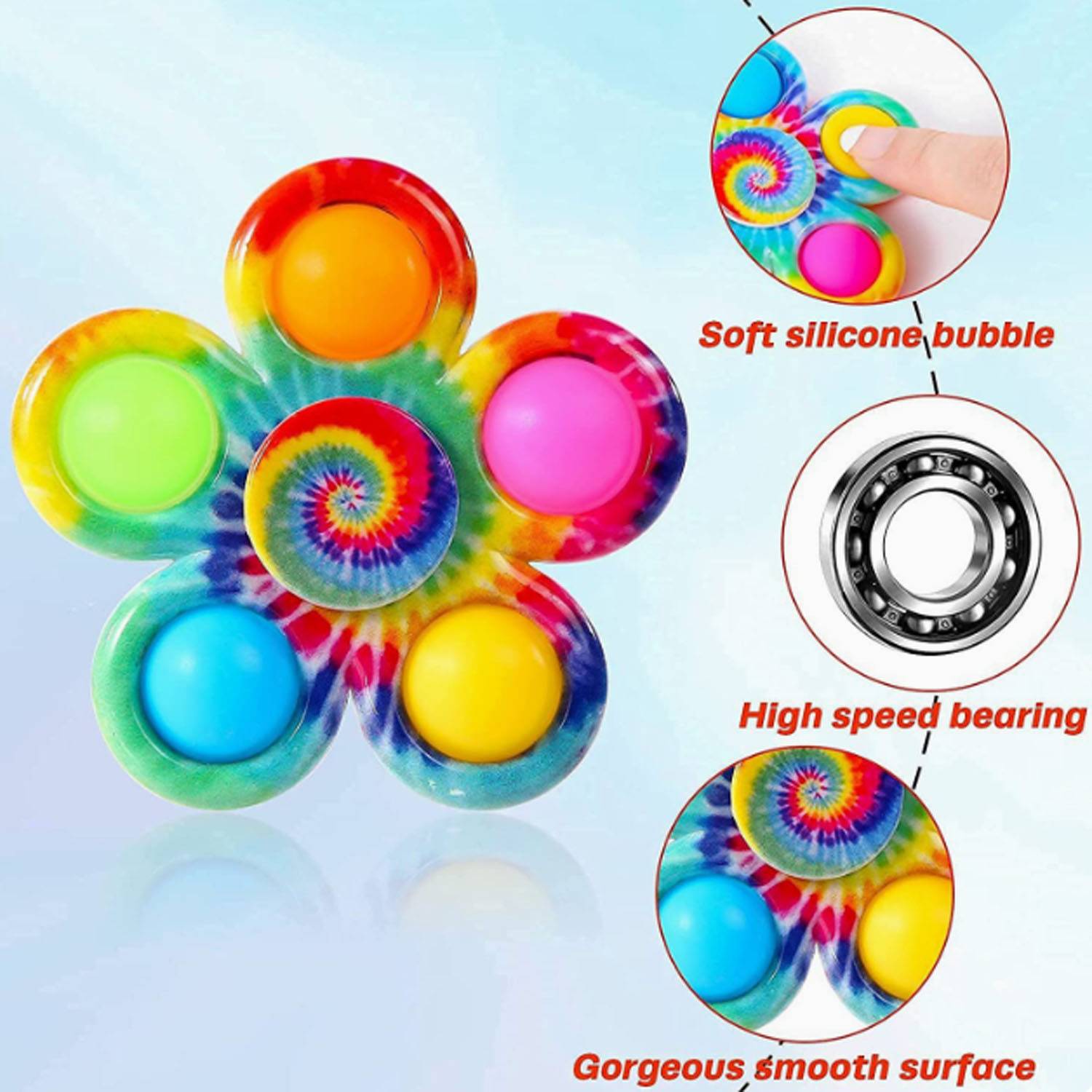 Pop It Fidget Spinner Toy 12