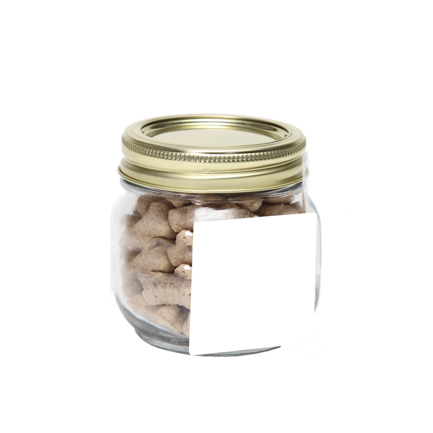 Half Pint Jar with Square Magnet Pet Fill 2