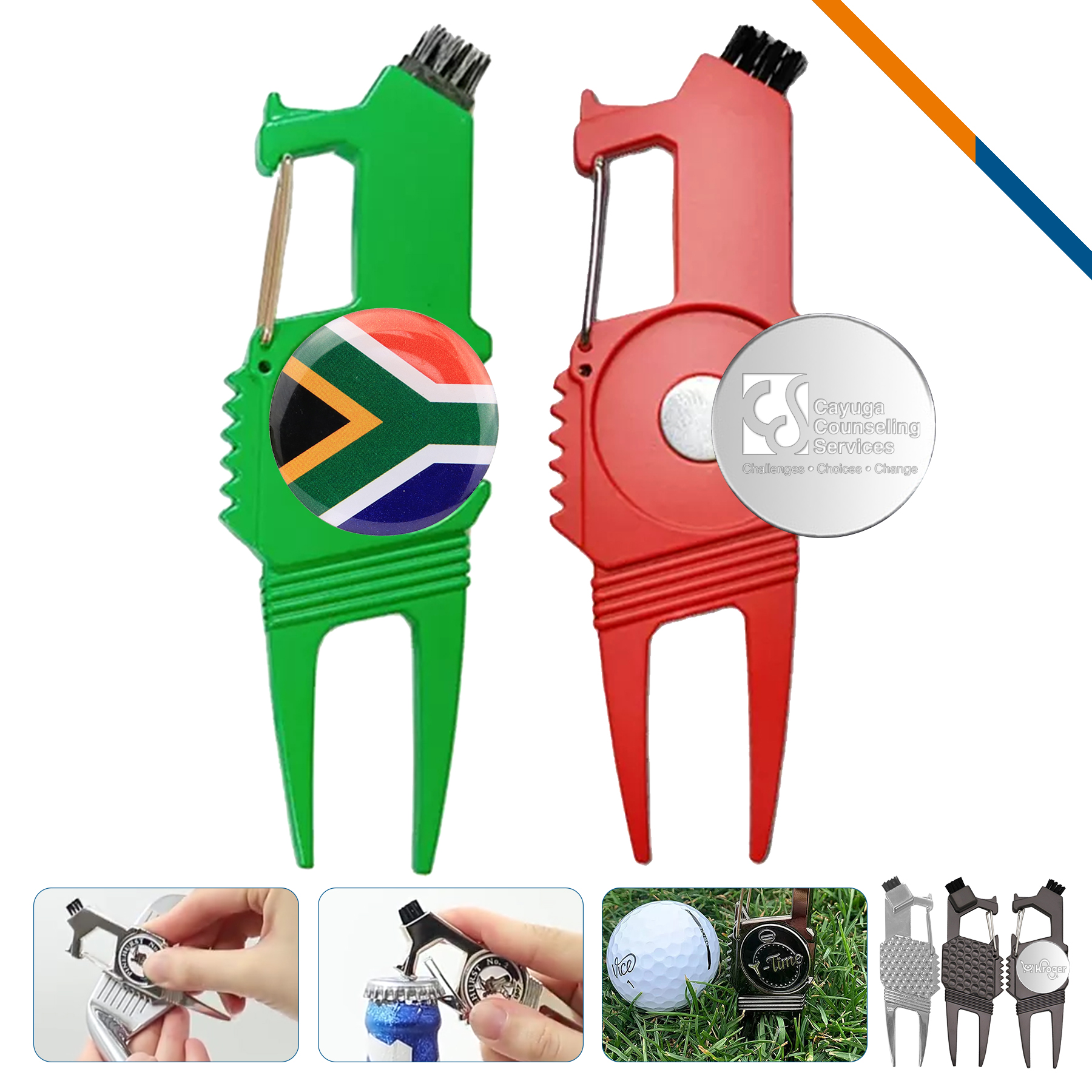 Pena 6in1 Ball Marker Golf Divot Tool 5