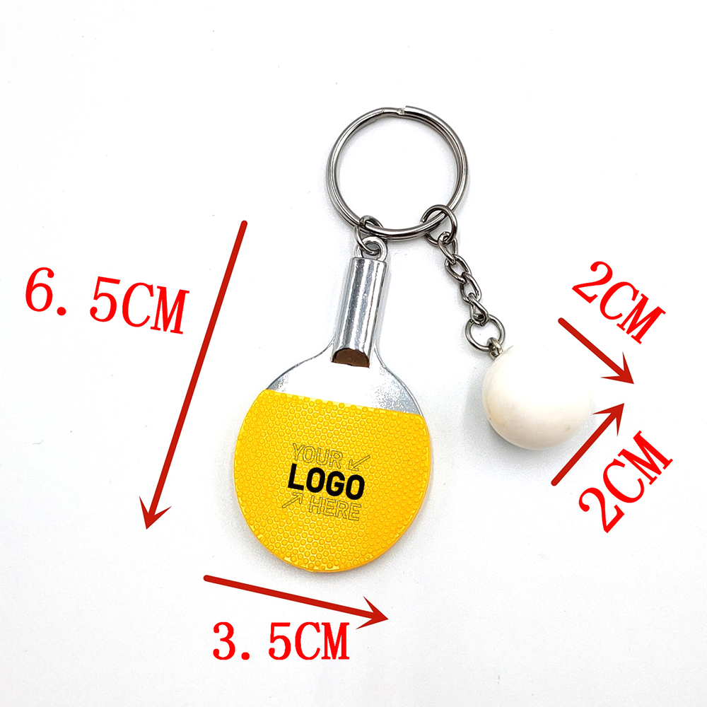 Table Tennis Racket Keychain 4