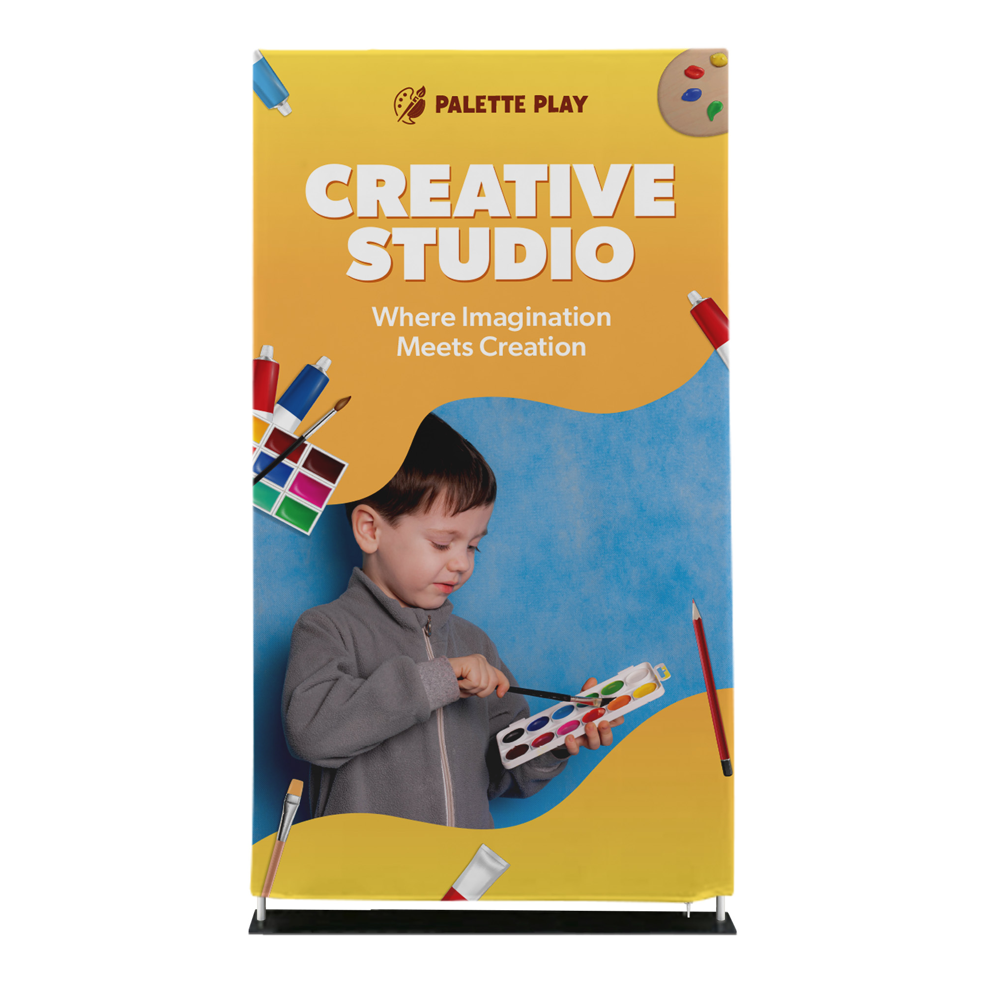 36" X 90" Custom Tension Fabric Banner Stand 3