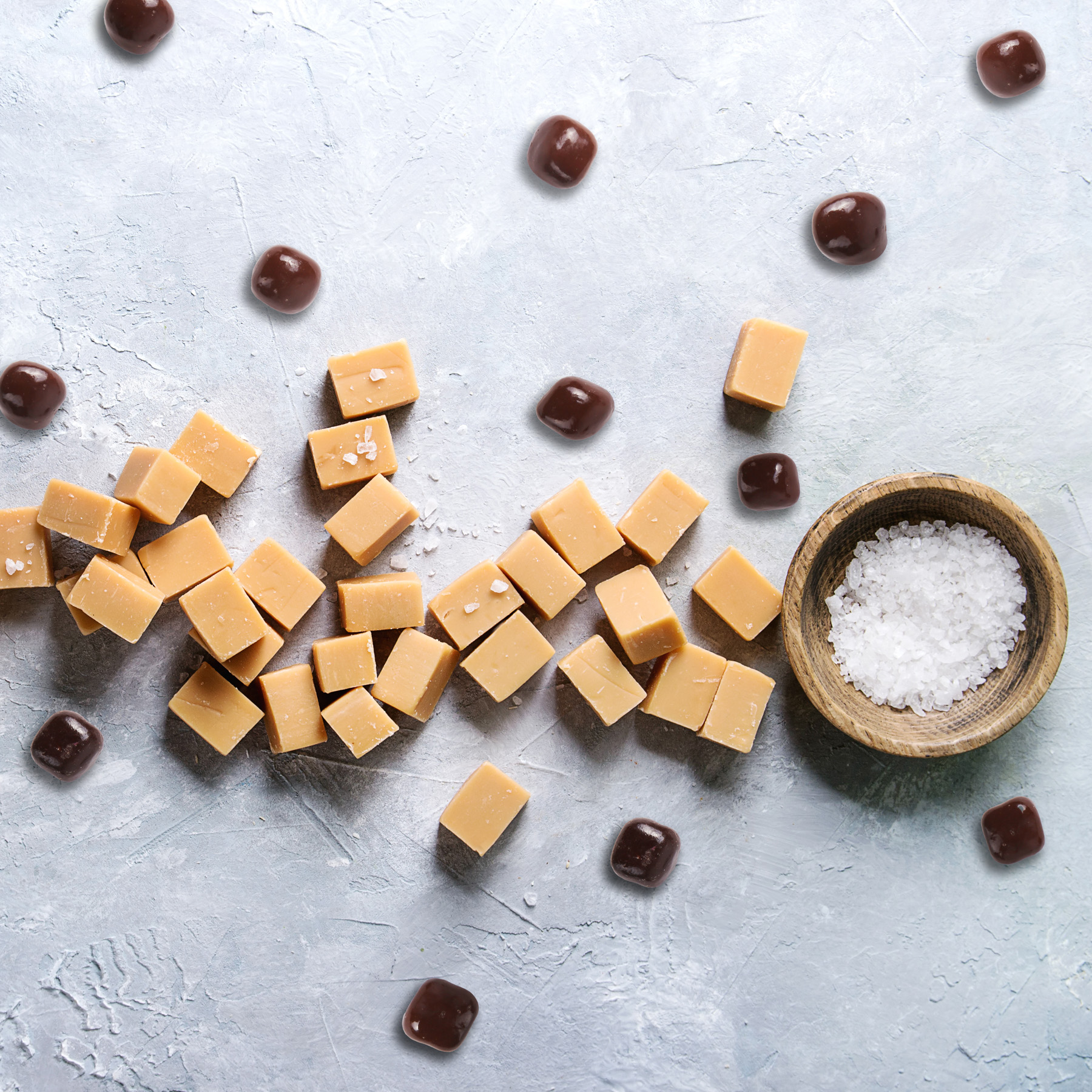 Chocolate Dipped Salted Caramels : Large Jar 3