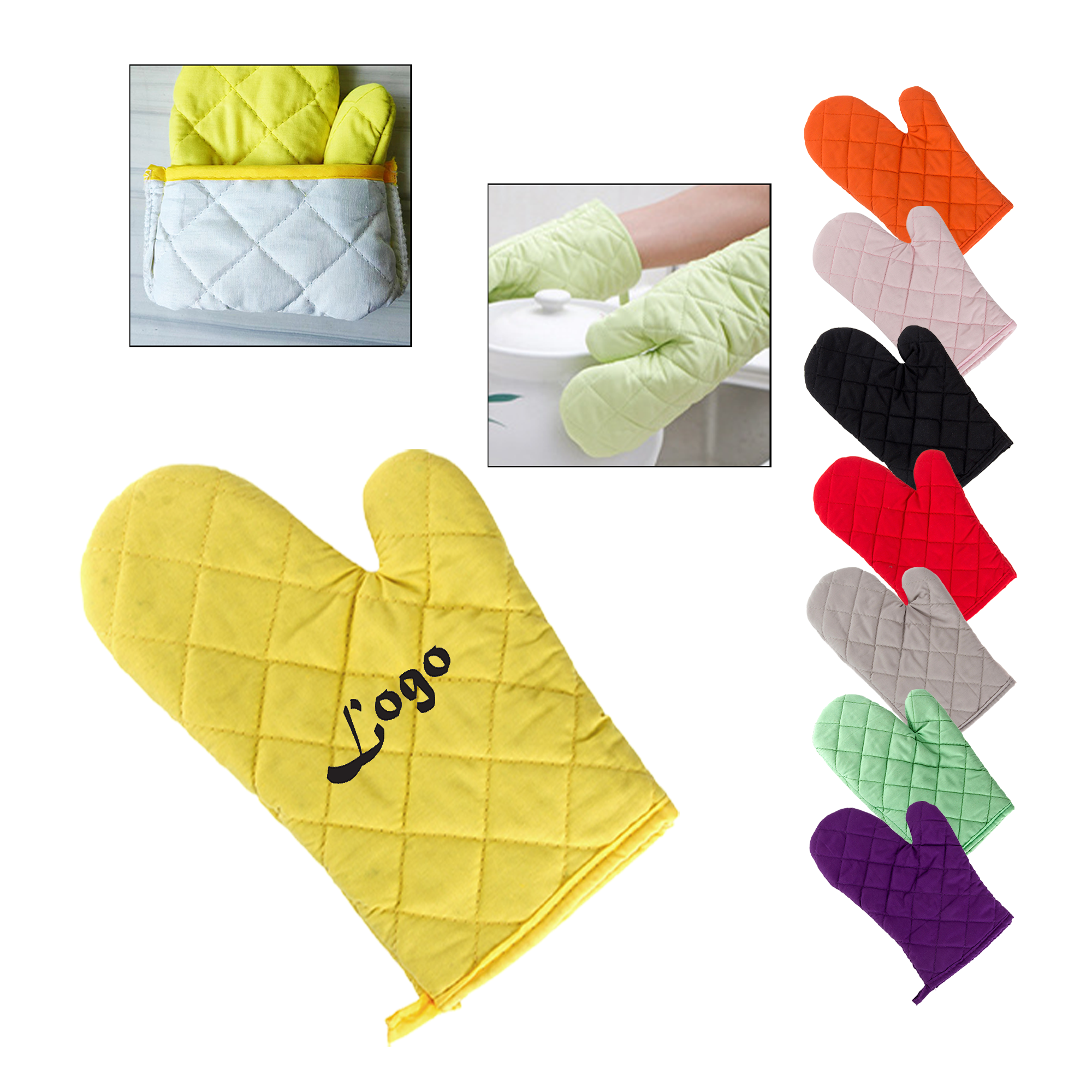 Heat Resistant Kitchen Oven Mitts 1
