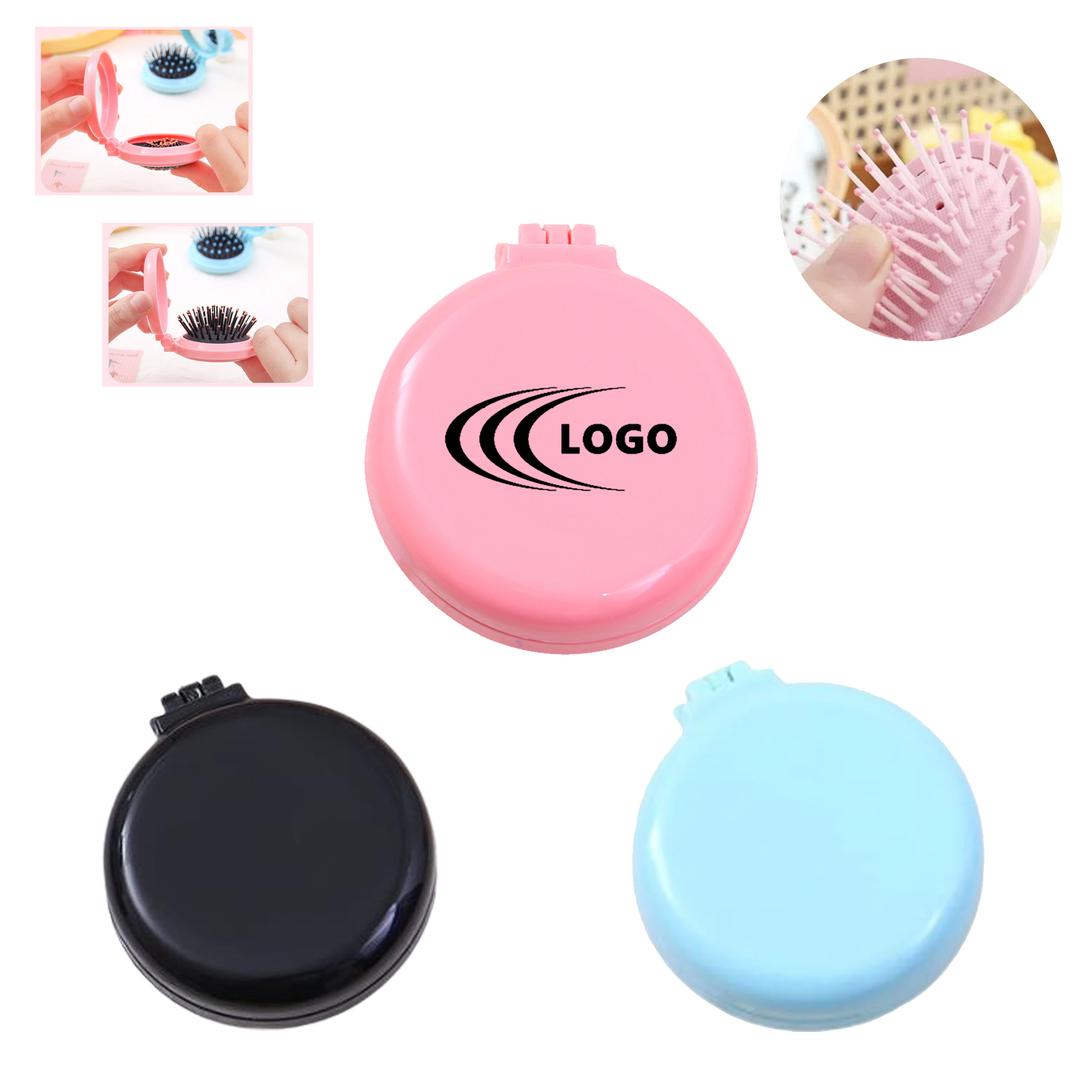 Folding Air Cushion Comb With MOQ 50pcs 2