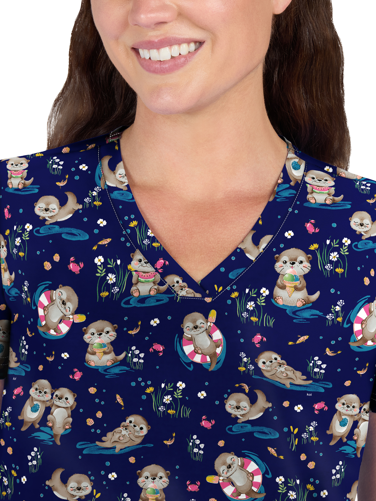 koi - Basics - Women's Two-Pocket Athletic-Inspired, Breathable Mesh Leslie Top 24