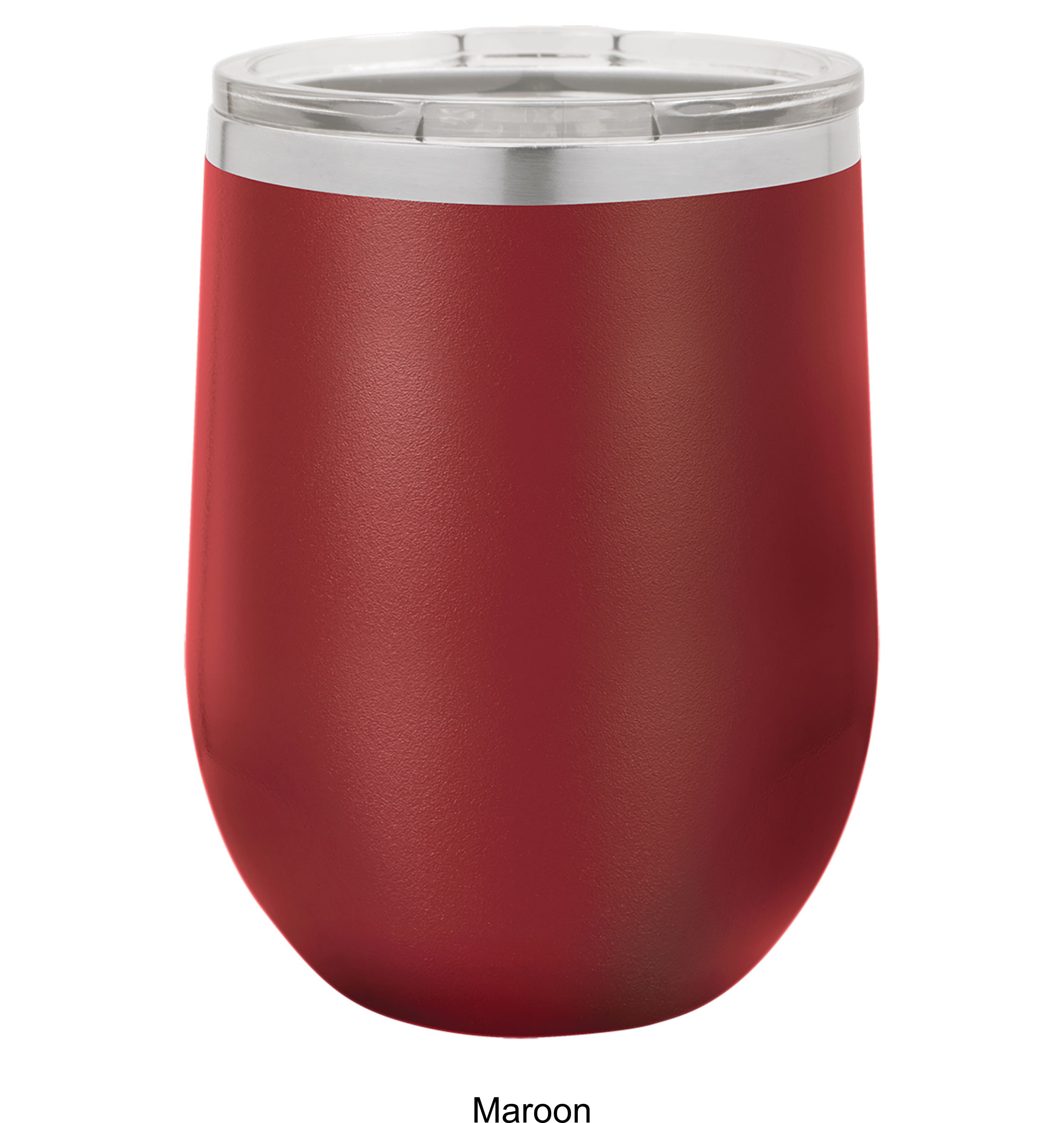 12 Oz. Polar Camel Stemless Wine Glass w/Lid Stainless Steel 5