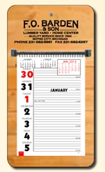 Stock Almanac Weekly Memo Calendar Woodgrain
