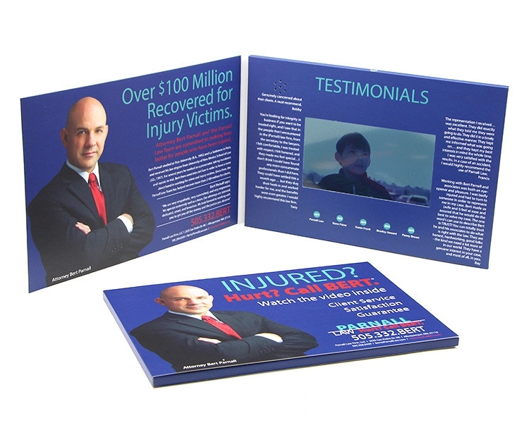5.0" HD IPS Business Video Book Card, Customized 3