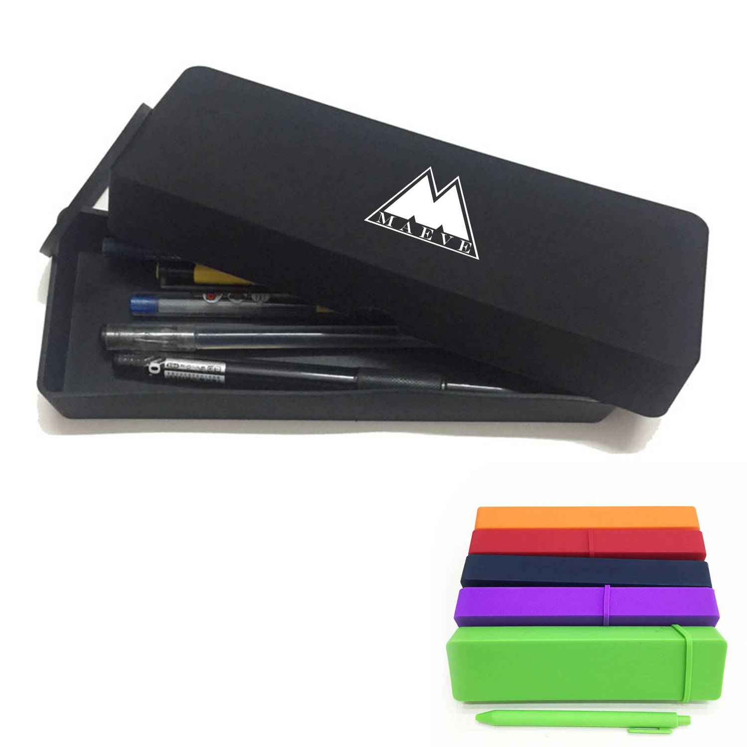 Silicone Square Pen Pencil Case Pouch 4