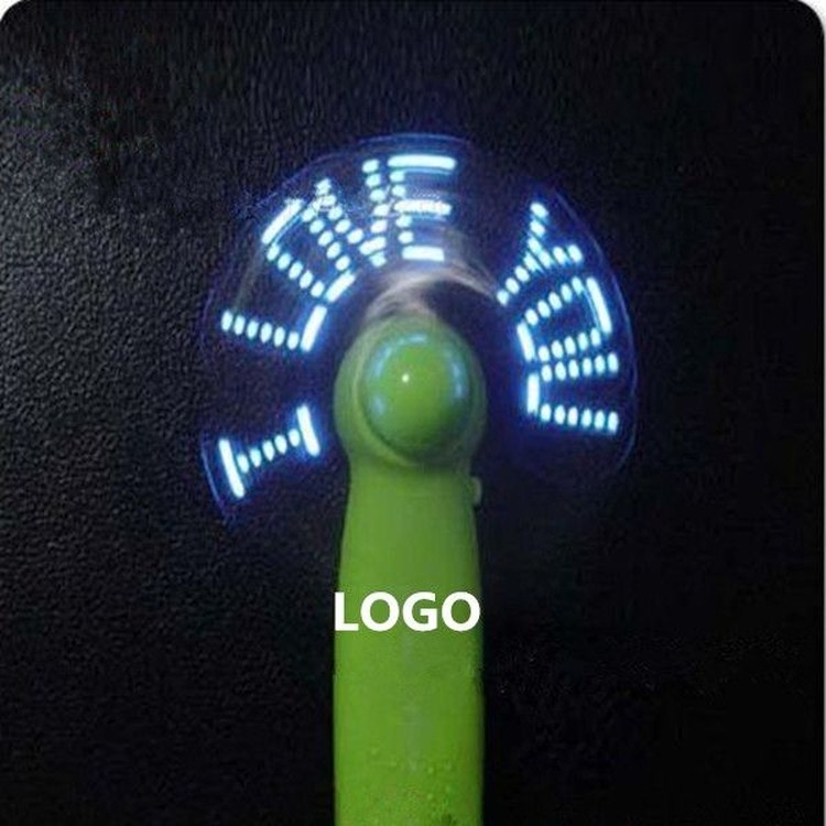Mini Hand Held Fan with Flashing Color Change LED 2