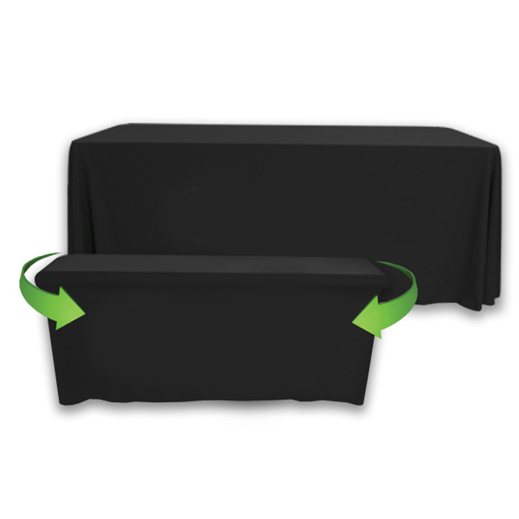 8 ft. to 6 ft. Convertible Throw PolyKnit™ Table Cover (Blank) 5