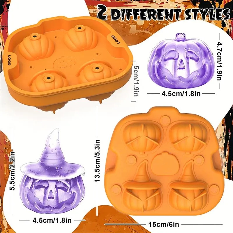 Silicone Pumpkin Ice Mold 5