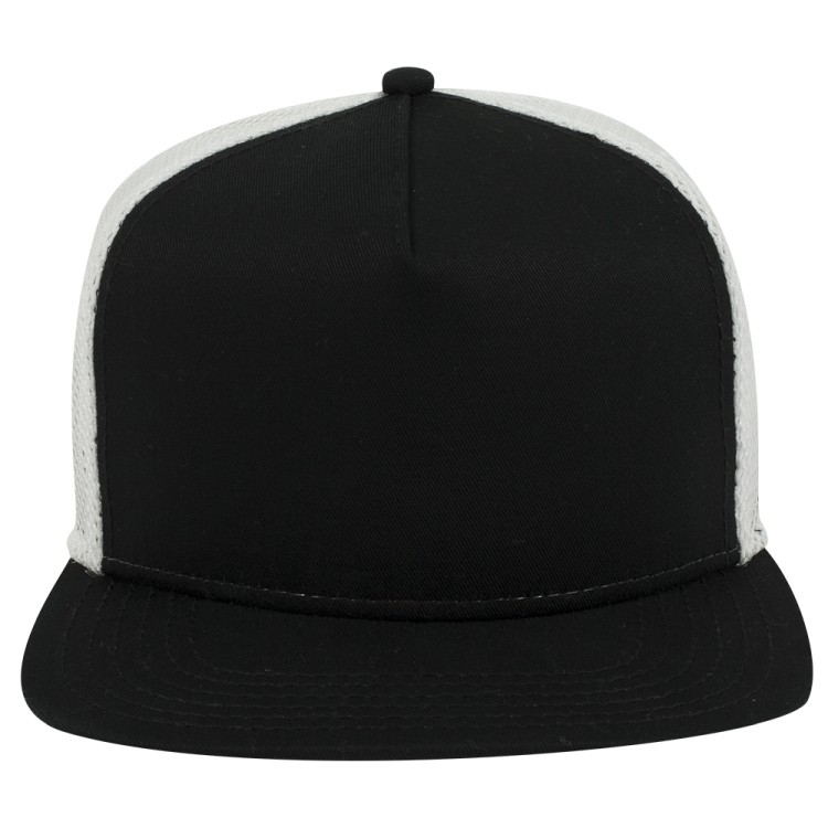 OTTO CAP® OTTO SNAP 5 Panel Pro Style Mesh Back Trucker Snapback Hat 12