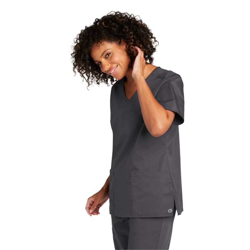 WonderWink Women's WorkFlex Mock Wrap Top 1