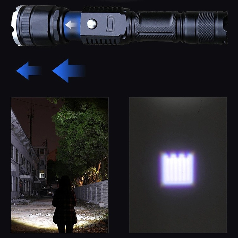 Custom Rechargeable Zoomable Flashlights 5