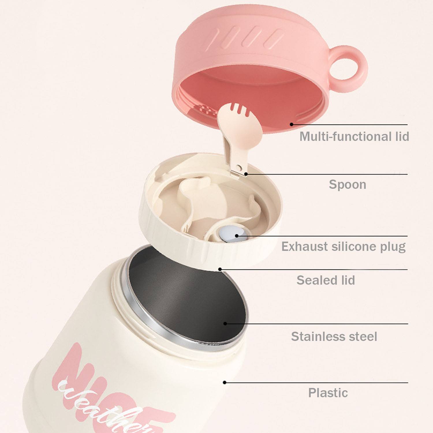 20oz Portable Stainless Steel Insulated Soup Cup 5