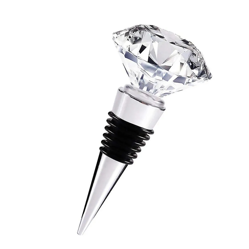 Crystal Diamond Cut Wine Stoppers 3