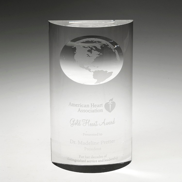 6" Crystal Award-Mirage Globe_D180CA 5