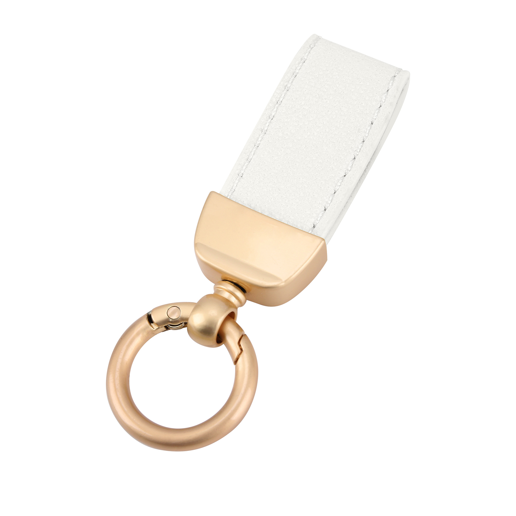 Executive Leather Keychain With Detachable Ring 4