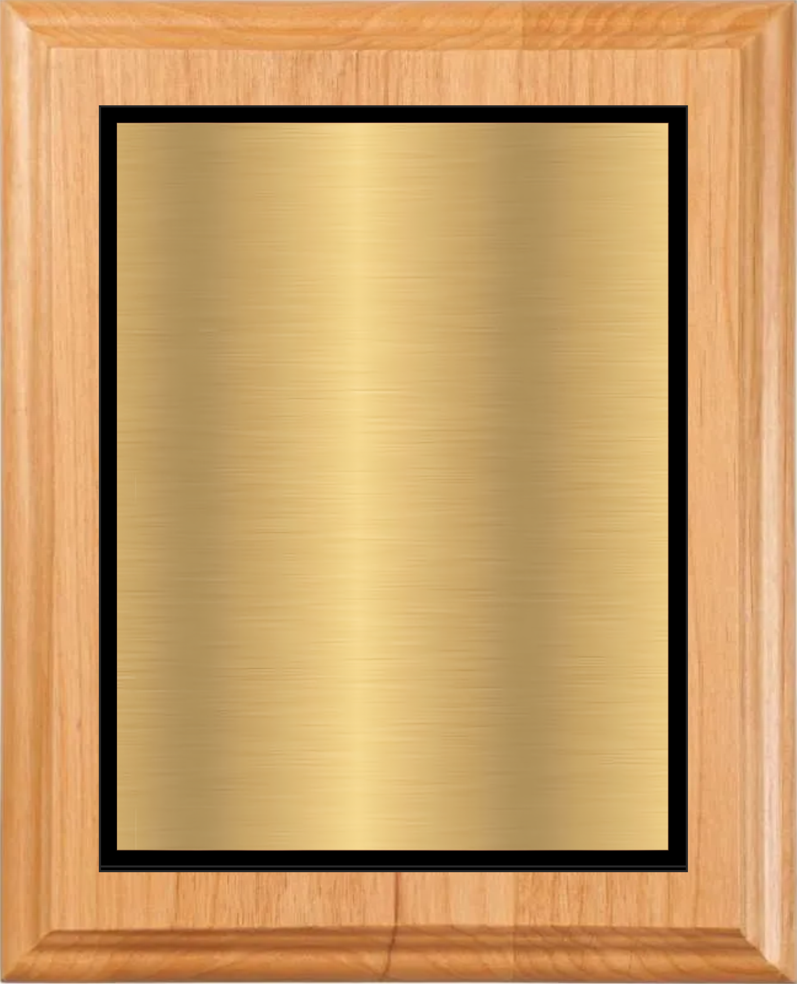 Alder Wood Plaque w/Choice of Double Plate 12