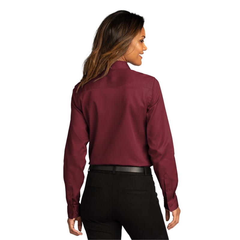 Port Authority Ladies Long Sleeve SuperPro React Twill Shirt. 2