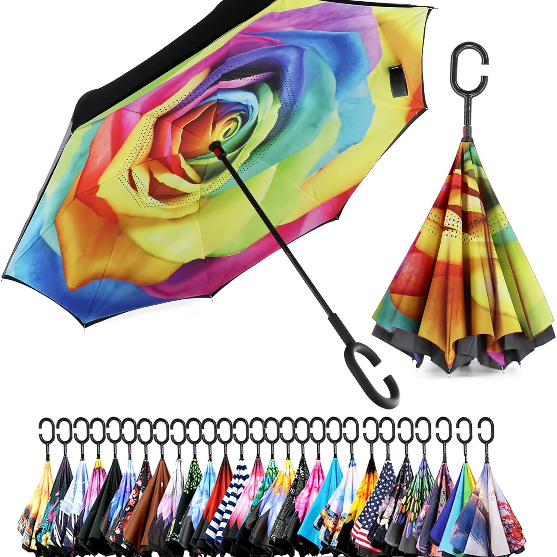 Inverted Reverse Upside Down Umbrella 2