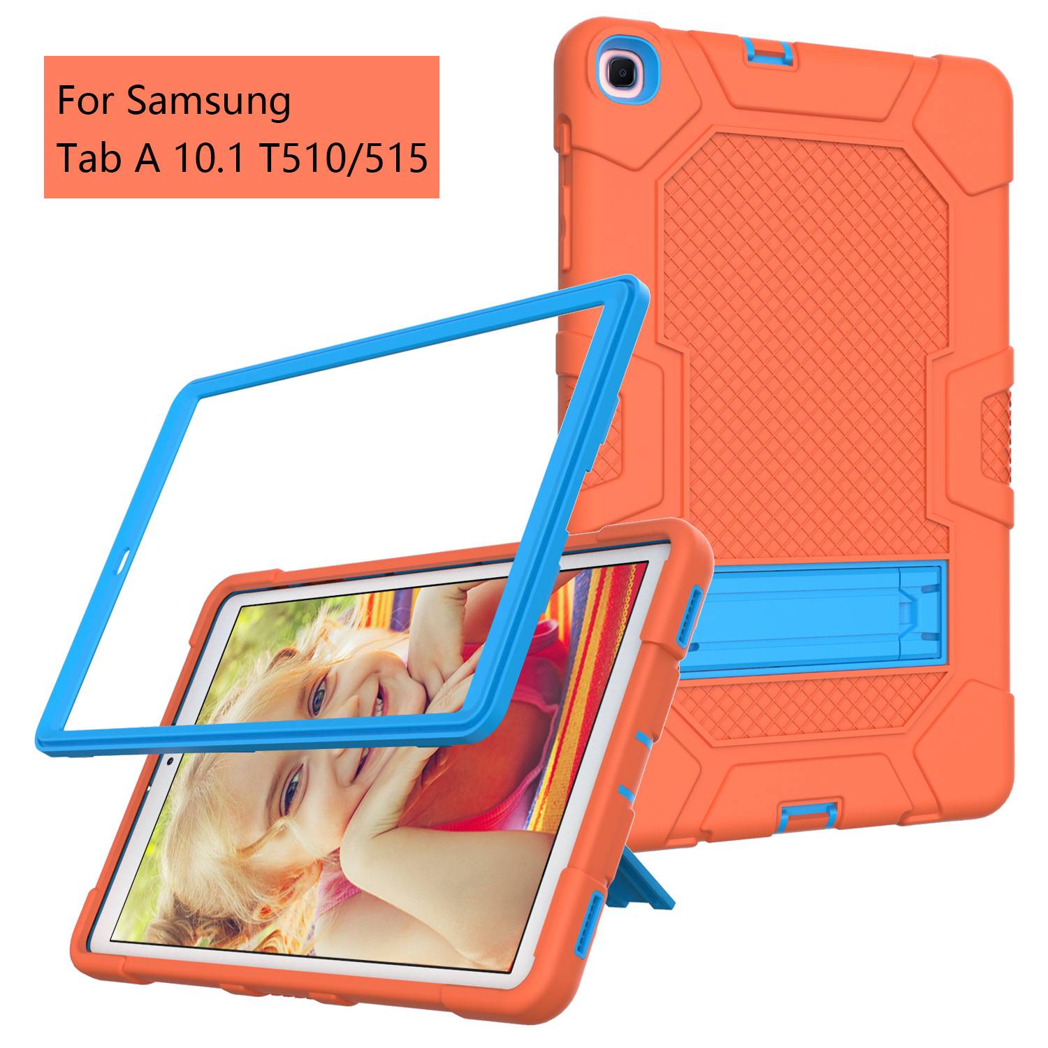 Silicone PC three-in-one shockproof iPad case 1