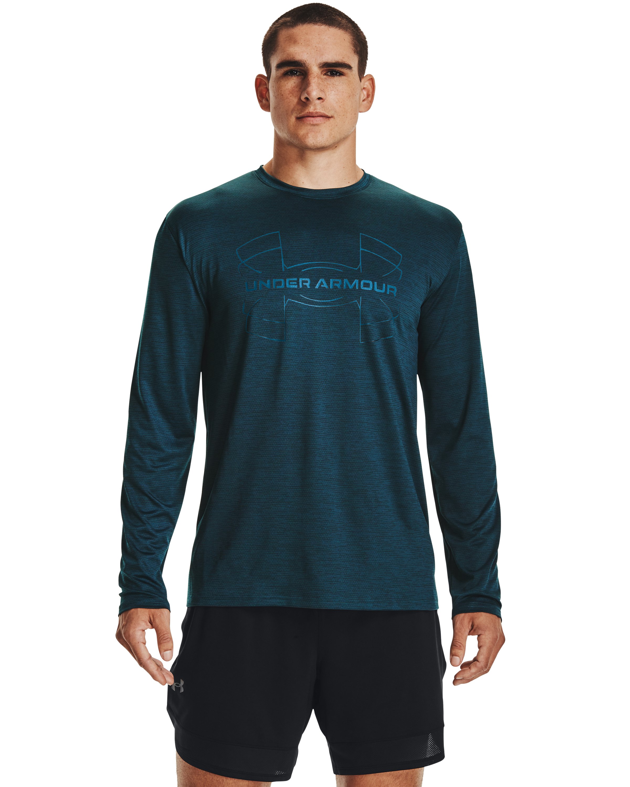 Men's UA Training Vent Graphic Long Sleeve, custom athletic wear with logo imprint 2