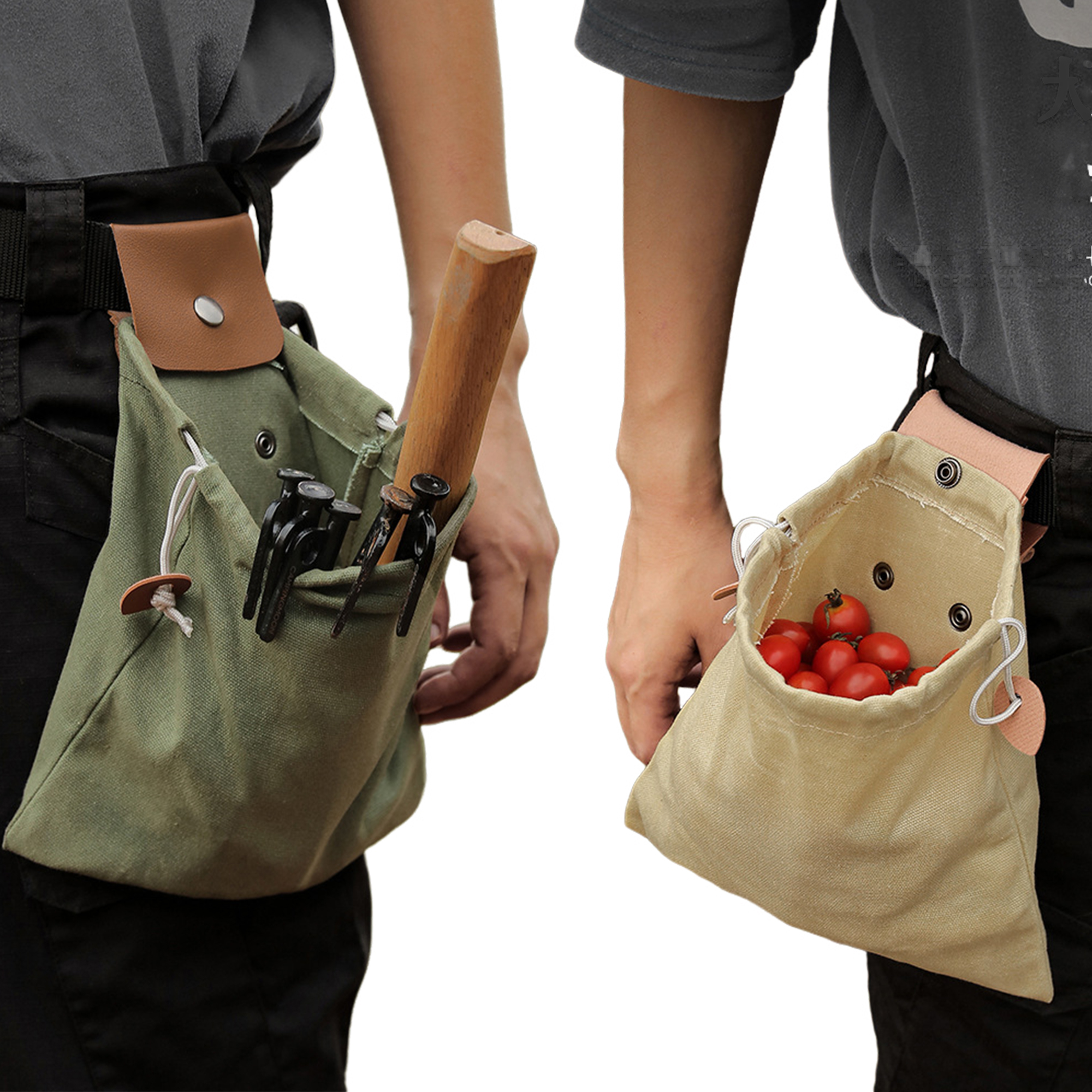 Foldable Canvas Outdoor Foraging Bag 3