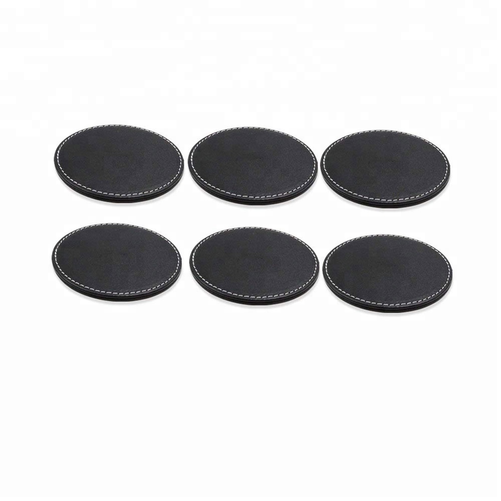 Round Leather Coaster 2