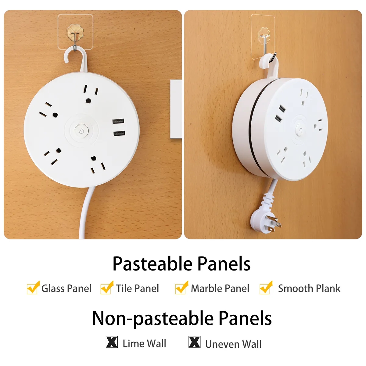 Retractable Portable Travel Power Strip 4