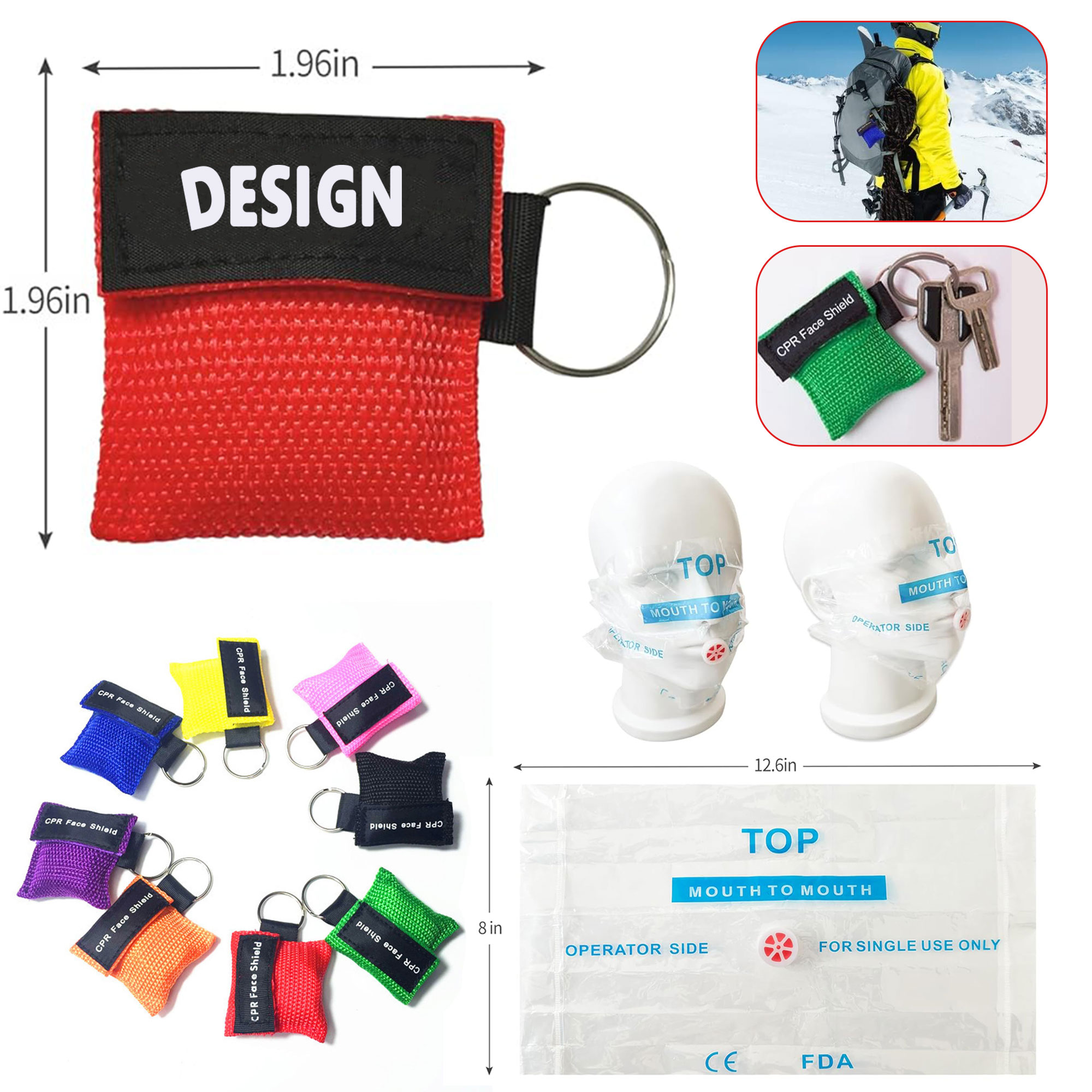CPR Pocket Mask Keychain 2