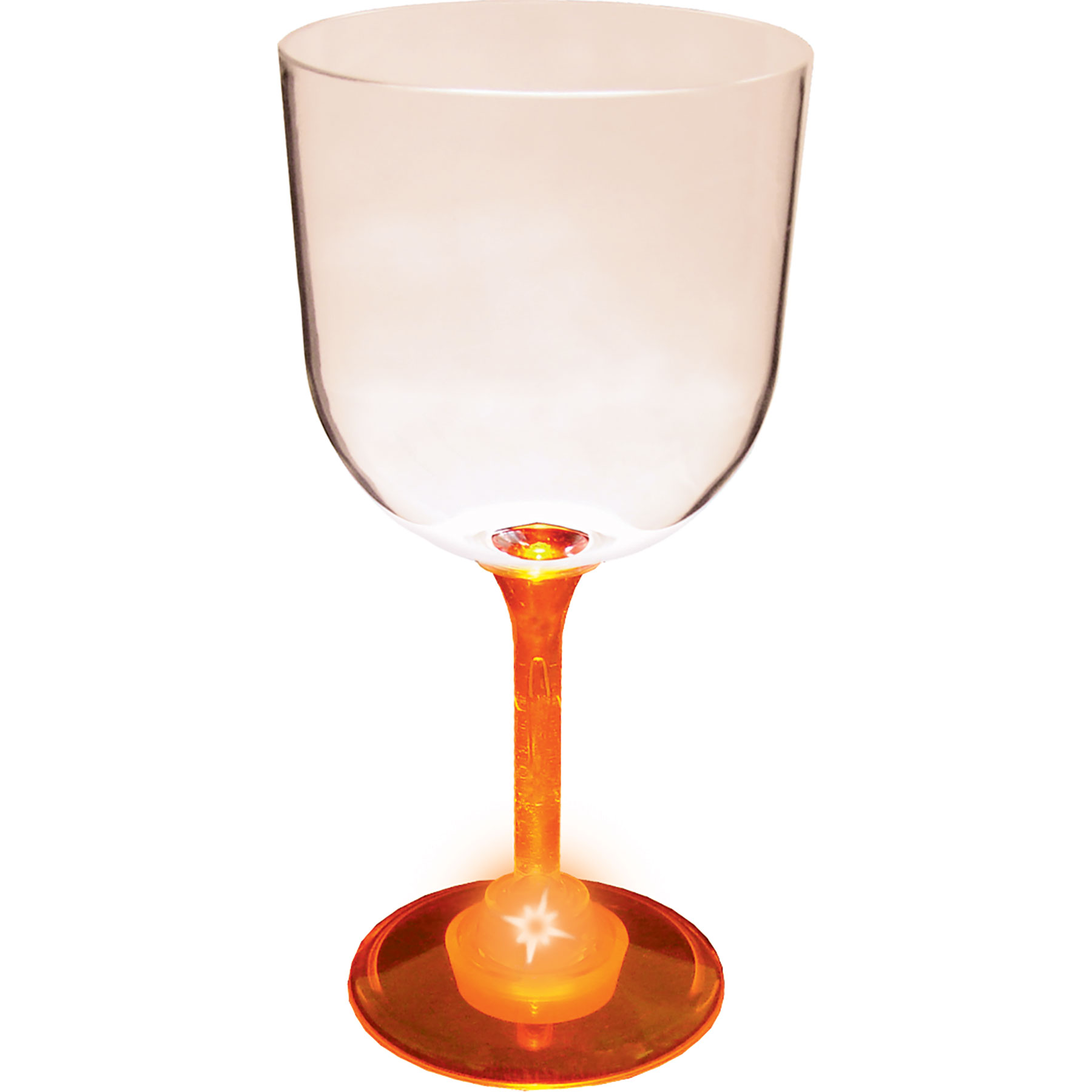 14oz Light Up Standard Stem Plastic Wine Goblet 14