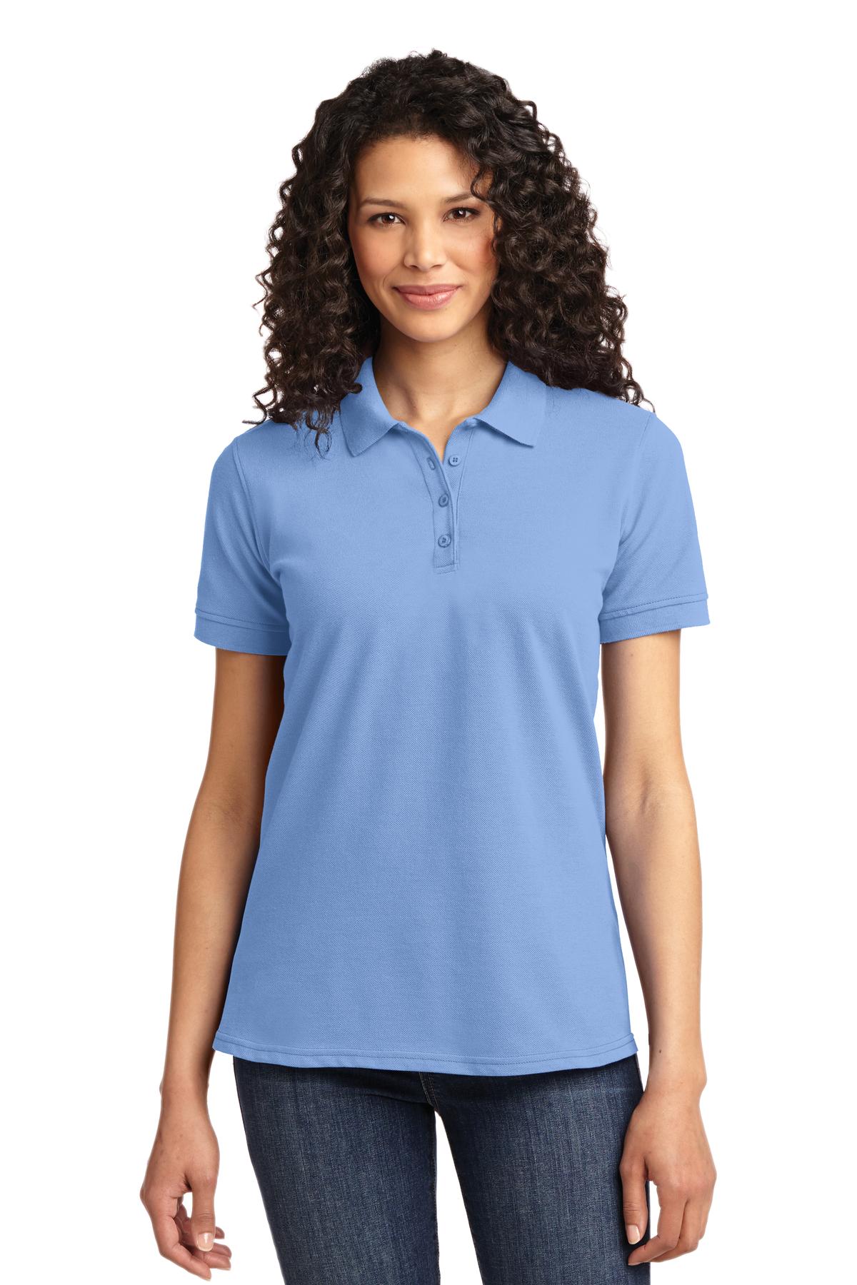 Port & Co Women's Core Blend Pique Polo. LKP155 126