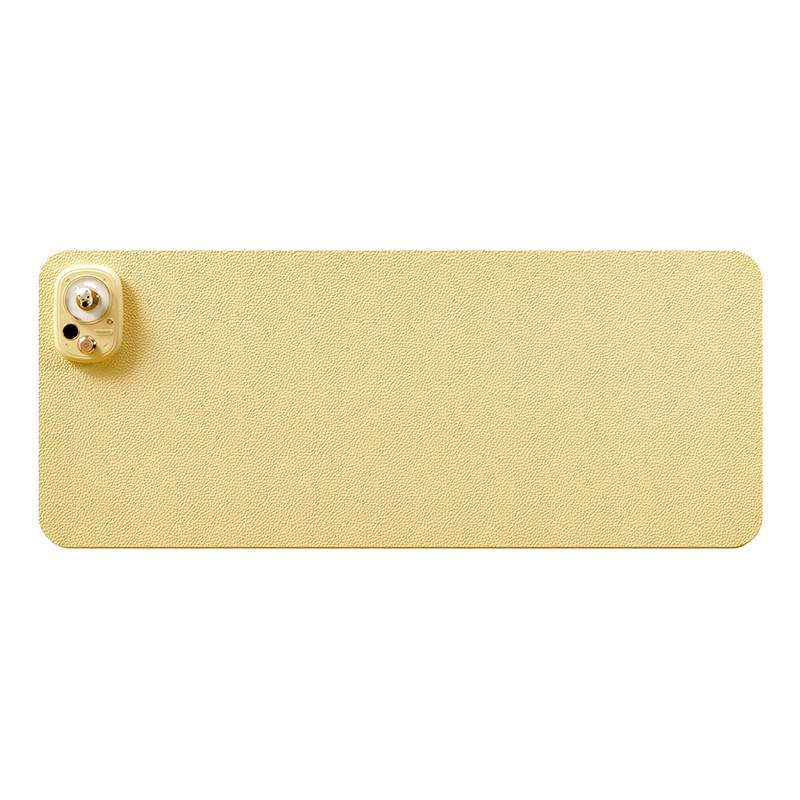 Heated desk pad leather large mouse keyboard mat 4