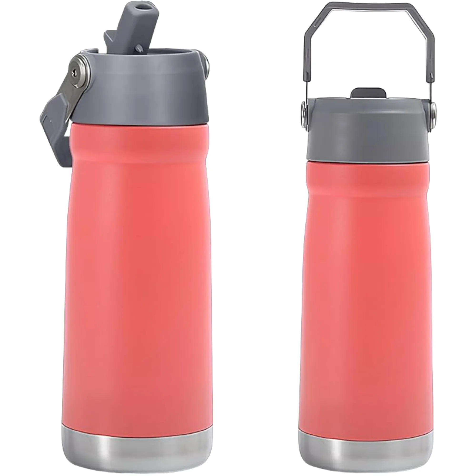 MOQ 18oz Stainless Steel Water Bottle With Flip Straw 7