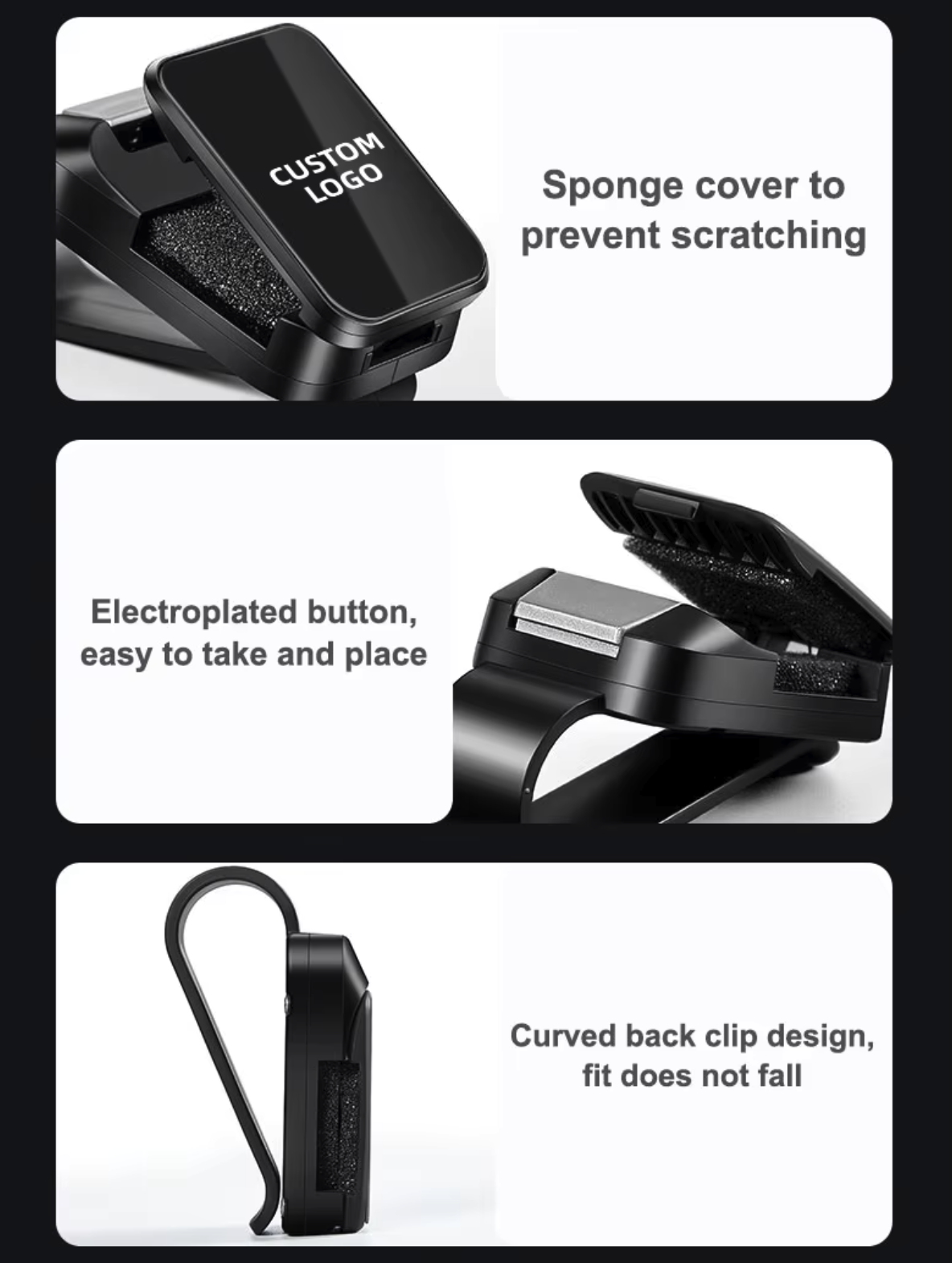 Sunglasses Holders for Car Visor 2