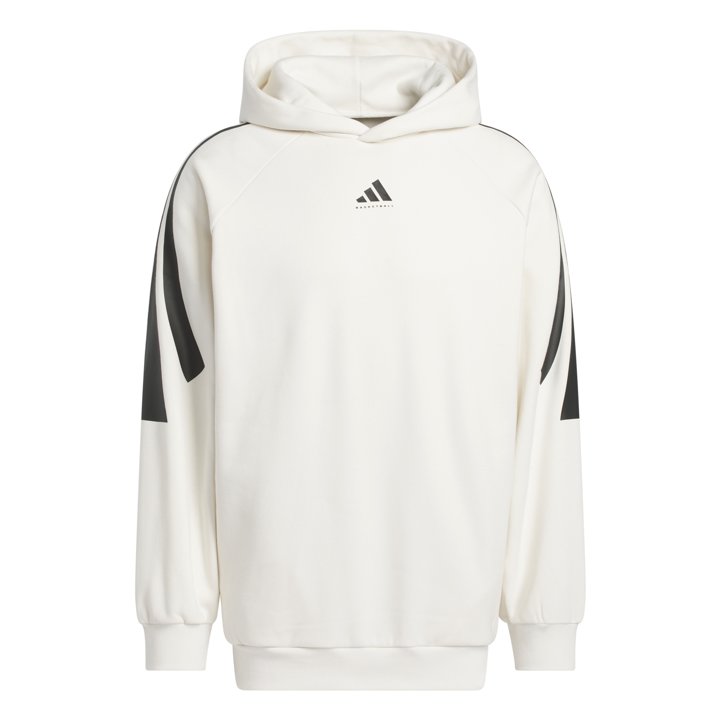 ADIDAS BASKETBALL 3 STRIPE FLEECE HOODIE 4