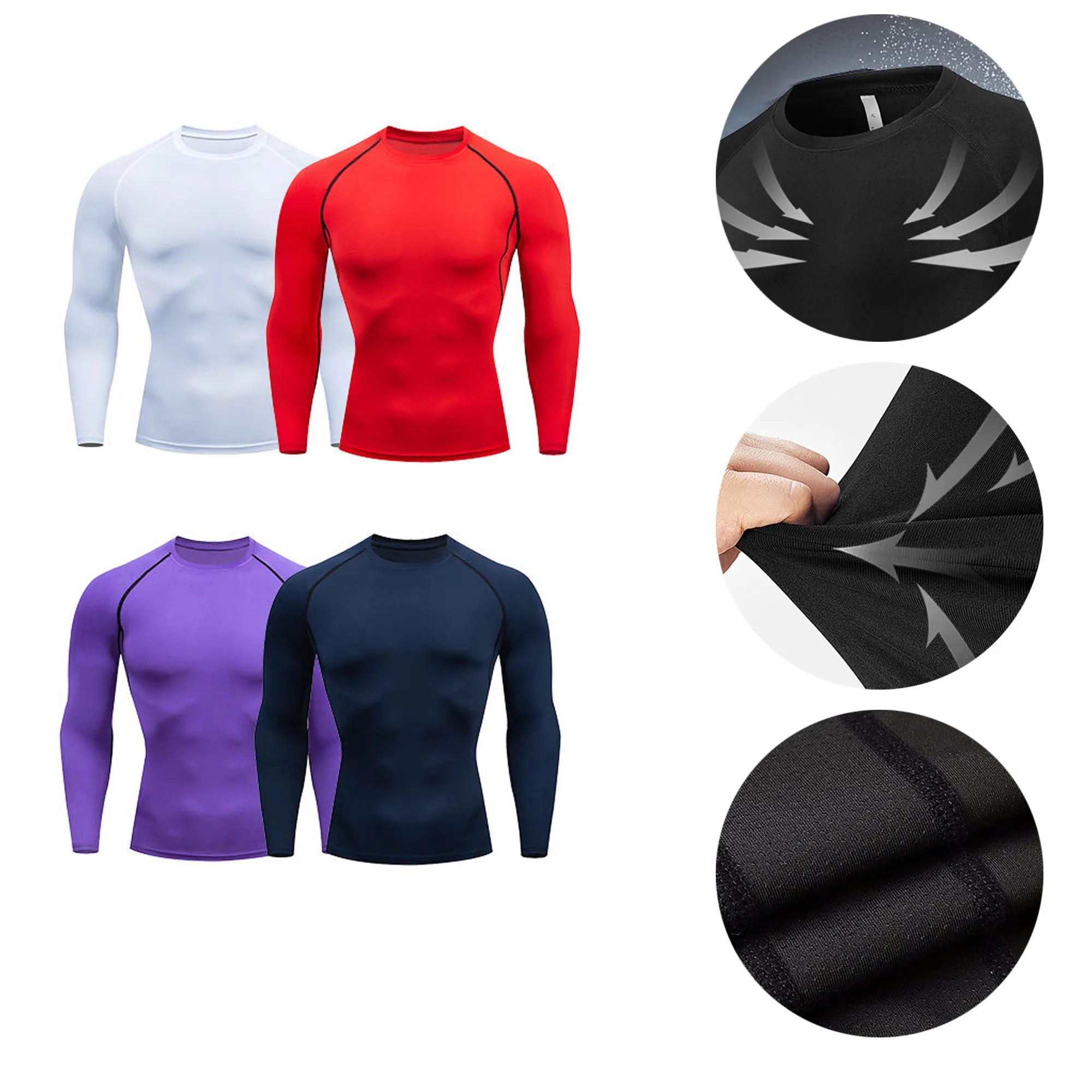 Long-sleeved Gym Clothes With Logo For Sport,Activity