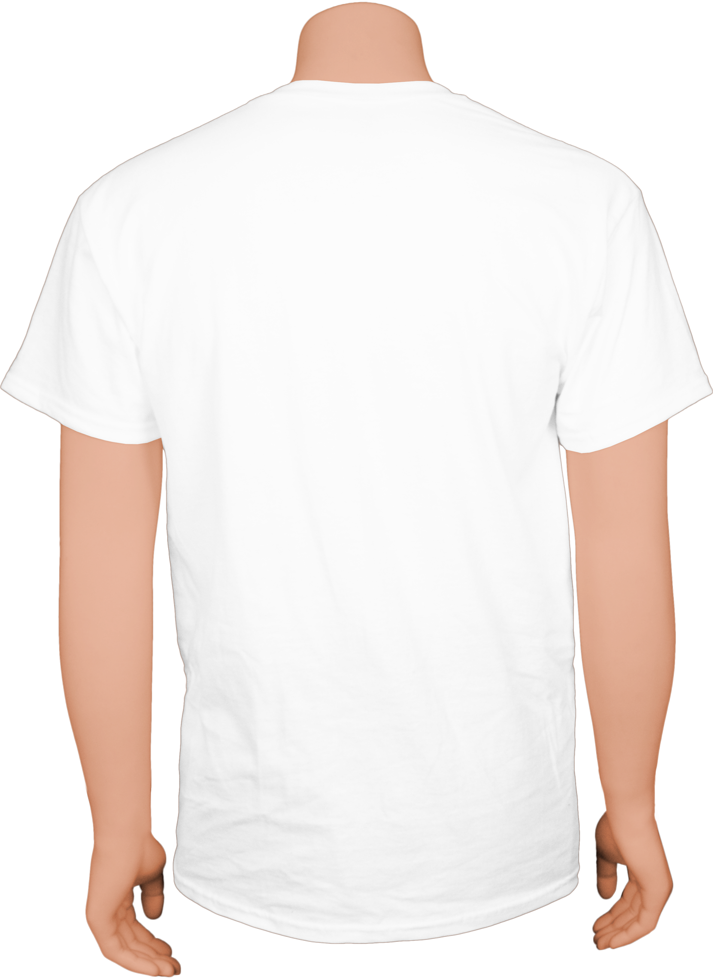White Medium Weight Poly-Cotton Tee 3